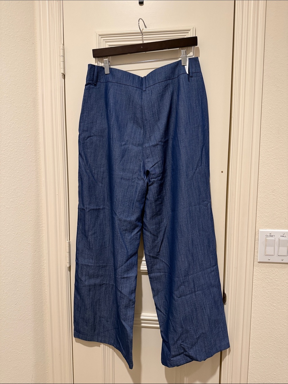 Commense Blue Two-Piece Wide-Leg Pantsuit Set - Picture 12 of 12